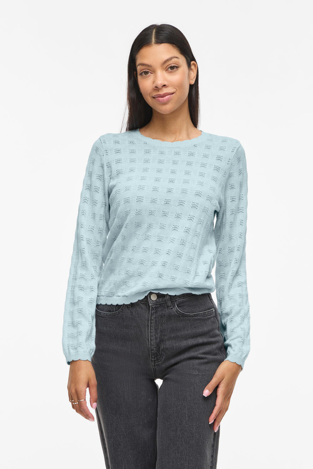 Viambelle Pointelle striktrøje - Nantucket Breeze